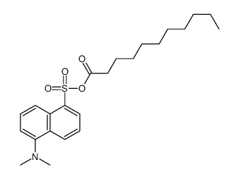 [5-(dimethylamino)naphthalen-1-yl]sulfonyl undecanoate结构式