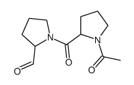 (2S)-1-[(2S)-1-acetylpyrrolidine-2-carbonyl]pyrrolidine-2-carbaldehyde Structure