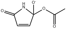 2H-Pyrrol-2-one, 5-(acetyloxy)-1,5-dihydro-5-hydroxy-, ion(1-)结构式