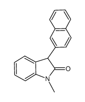 1-methyl-3-(naphthalen-2-yl)indolin-2-one Structure