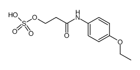 2-<4-Ethoxy-phenylcarbamoyl>-ethylsulfat结构式
