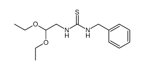 N-benzyl-N'-(2,2-diethoxy-ethyl)-thiourea结构式