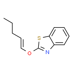 Benzothiazole, 2-(1-pentenyloxy)-, (E)- (9CI)结构式