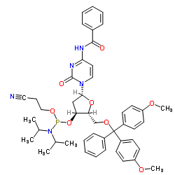 DMT-dC(bz)亚磷酰胺单体结构式