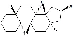 5α-Androstan-16α-ol结构式