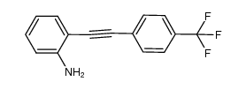 2-([4-{trifluoromethyl}phenyl]ethynyl)aniline结构式