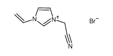 1-cyanomethyl-3-vinylimidazolium bromide结构式