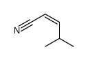 4-methylpent-2-enenitrile结构式