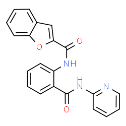 N-[2-(pyridin-2-ylcarbamoyl)phenyl]-1-benzofuran-2-carboxamide Structure