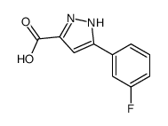 3-(3-Fluorophenyl)-1H-pyrazole-5-carboxylicacid structure