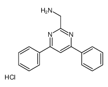 (4,6-diphenylpyrimidin-2-yl)methanamine,hydrochloride Structure