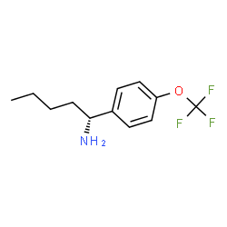 (1R)-1-[4-(TRIFLUOROMETHOXY)PHENYL]PENTYLAMINE结构式