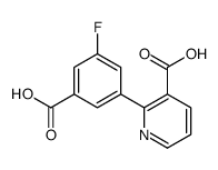 2-(3-carboxy-5-fluorophenyl)pyridine-3-carboxylic acid结构式