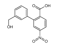 2-[3-(hydroxymethyl)phenyl]-4-nitrobenzoic acid结构式