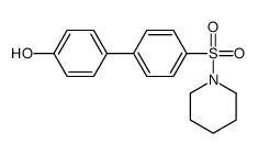 4-(4-piperidin-1-ylsulfonylphenyl)phenol结构式