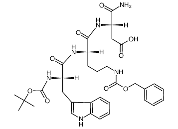 tert-butyloxycarbonyl-tryptophyl-benzyloxycarbonyl-ornithyl-aspartamide picture