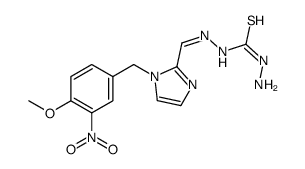 1-amino-3-[(E)-[1-[(4-methoxy-3-nitrophenyl)methyl]imidazol-2-yl]methylideneamino]thiourea结构式