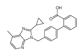 2-[4-[(2-cyclopropyl-7-methylimidazo[4,5-b]pyridin-3-yl)methyl]phenyl]benzoic acid Structure