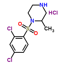 1-(2,4-Dichloro-benzenesulfonyl)-2-Methyl-piperazine hydrochloride structure