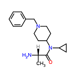 N-(1-Benzyl-4-piperidinyl)-N-cyclopropylalaninamide结构式