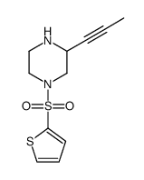 3-(1-propyn-1-yl)-1-(2-thiophenylsulfonyl)piperazine Structure