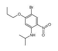 4-Bromo-N-isopropyl-2-nitro-5-propoxyaniline Structure