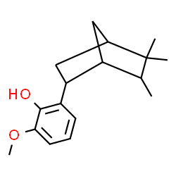 2-methoxy-6-(5,5,6-trimethyl-2-norbornyl)phenol Structure