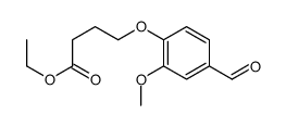 4-(4-甲酰基-2-甲氧基苯氧基)丁酸乙酯结构式