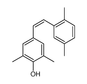 4-[(E)-2-(2,5-dimethylphenyl)ethenyl]-2,6-dimethylphenol结构式