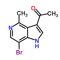 1-(7-Bromo-4-methyl-1H-pyrrolo[3,2-c]pyridin-3-yl)ethanone Structure