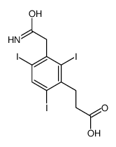 3-[3-(carbamoylmethyl)-2,4,6-triiodo-phenyl]propanoic acid结构式