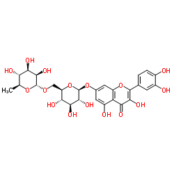 Quercetin 7-O-rutinoside结构式