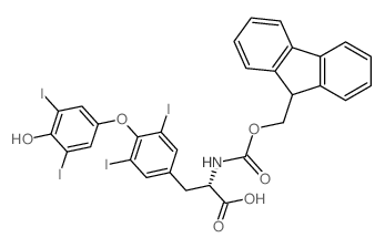 (S)-2-((((9H-Fluoren-9-yl)methoxy)carbonyl)amino)-3-(4-(4-hydroxy-3,5-diiodophenoxy)-3,5-diiodophenyl)propanoic acid picture