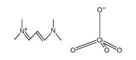 N,N,N’,N’-tetramethyl-1,5-diazapenta-1,3-dienium perchlorate Structure