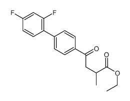 ethyl 4-[4-(2,4-difluorophenyl)phenyl]-2-methyl-4-oxo-butanoate structure