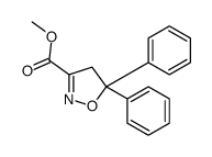 methyl 5,5-diphenyl-4H-1,2-oxazole-3-carboxylate Structure