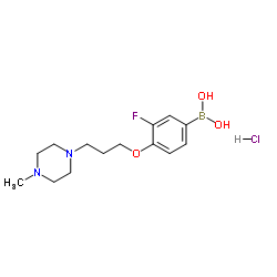 (3-fluoro-4-(3-(4-Methylpiperazin-1-yl)propoxy)phenyl)boronic acid hydrochloride picture