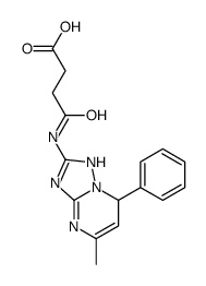 3-[(4-methyl-2-phenyl-1,5,7,9-tetrazabicyclo[4.3.0]nona-3,5,7-trien-8- yl)carbamoyl]propanoic acid Structure