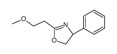 (4R)-2-(2-methoxyethyl)-4-phenyl-4,5-dihydro-1,3-oxazole结构式