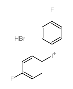 bis(4-fluorophenyl)iodanium,hydrobromide Structure