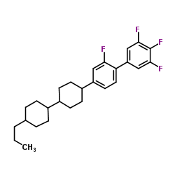 2,3',4',5'-Tetrafluoro-4-[4'-propyl-1,1'-bi(cyclohexyl)-4-yl]biphenyl结构式