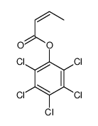 (2,3,4,5,6-pentachlorophenyl) but-2-enoate结构式