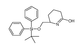 (6S)-6-[[tert-butyl(diphenyl)silyl]oxymethyl]piperidin-2-one结构式