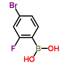 (4-Bromo-2-fluorophenyl)boronic acid Structure