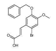 5-BENZYLOXY-2-BROMO-4-METHOXYCINNAMIC ACID Structure