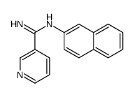 N'-naphthalen-2-ylpyridine-3-carboximidamide Structure