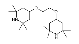 2,2,6,6-tetramethyl-4-[2-(2,2,6,6-tetramethylpiperidin-4-yl)oxyethoxy]piperidine Structure