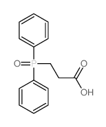 Propanoic acid,3-(diphenylphosphinyl)-结构式