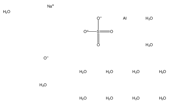 ALUMINUM SODIUM SULFATE, DODECAHYDRATE结构式