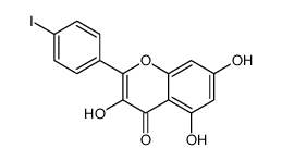 3,5,7-trihydroxy-2-(4-iodophenyl)chromen-4-one Structure